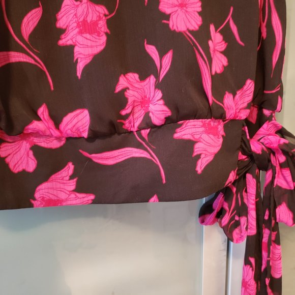 🍋Banana Republic Floral Sleeveless Top with Side Bow - Picture 5 of 11